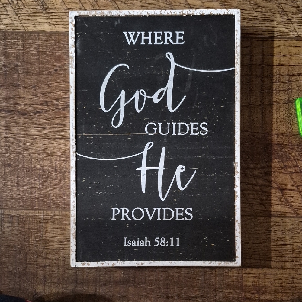 Inspirational Black and White Wall Art Bible Verse 10 X 8